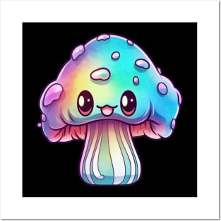 Cute Psychedelic Mushroom Posters and Art